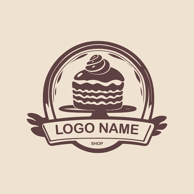 Vector Sweet Cake Logo Boulangerie Logo Idées Vecteur De Conception