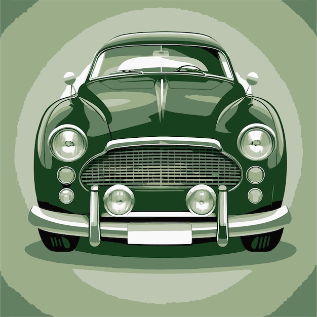 Vector de t-shirt de design super élégant de voiture classique