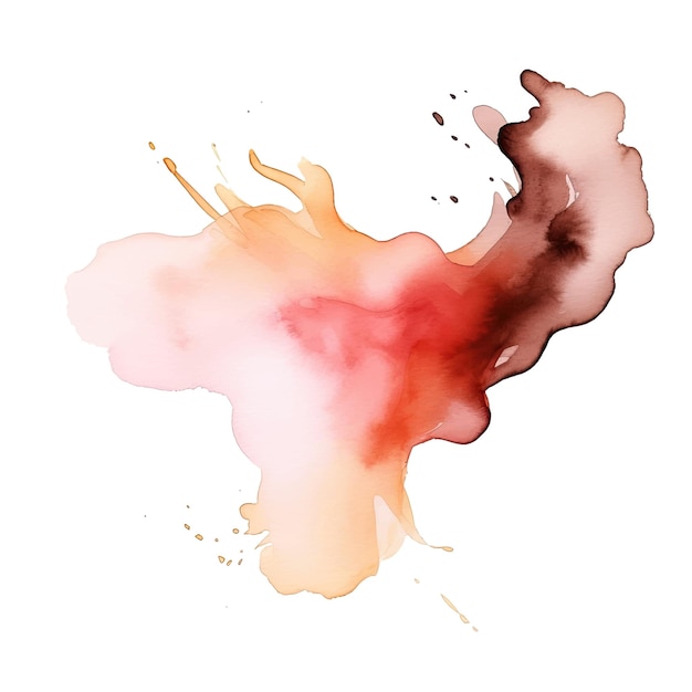 Vector de tache d'aquarelle abstraite et colorée