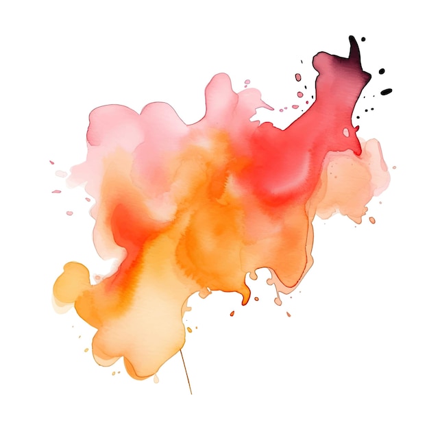 Vector De Tache D'aquarelle Abstraite Et Colorée