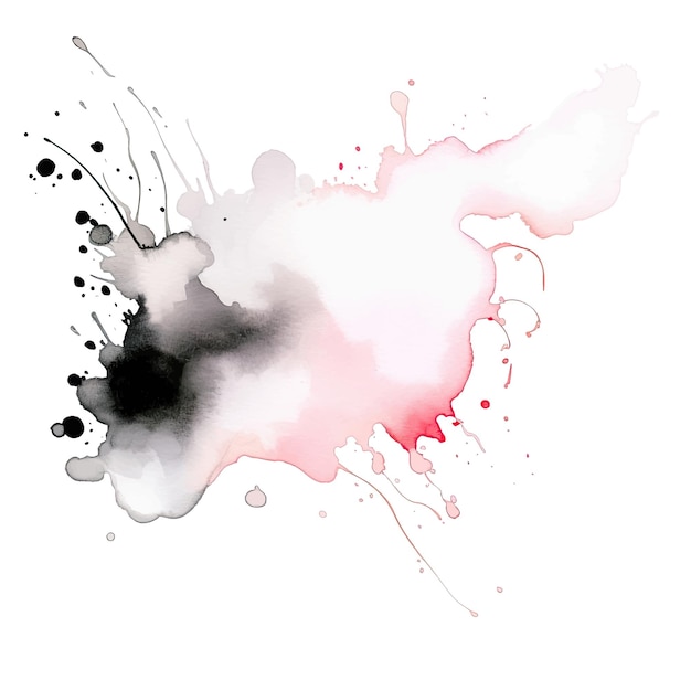 Vector de tache d'aquarelle abstraite et colorée