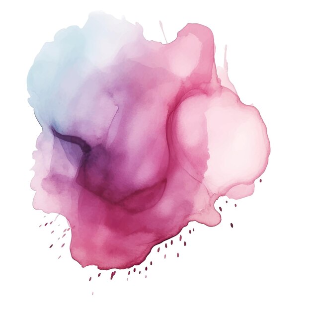 Vector de tache d'aquarelle abstraite et colorée