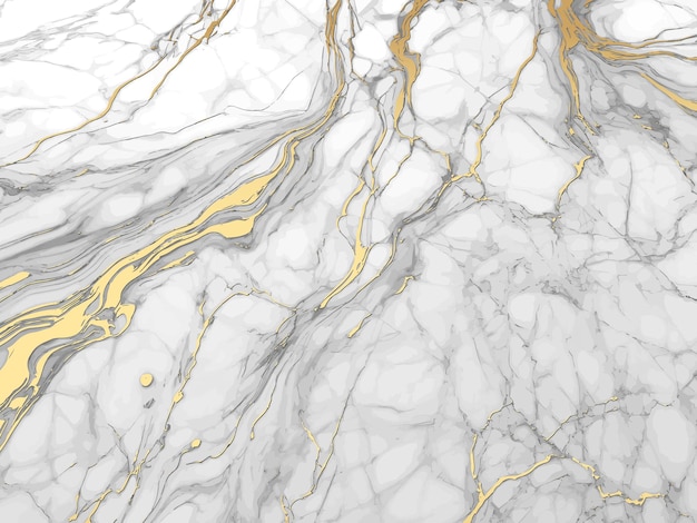 Vecteur vector de texture d'arrière-plan en marbre blanc d'or de luxe conception de texture de marbre panoramique pour bannière en