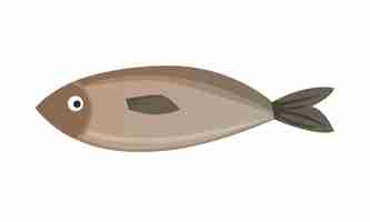Vecteur vector truite saumon taimen fruits de mer sous-marins délicatesse de l'eau gourmet illustration vectorielle de la pêche