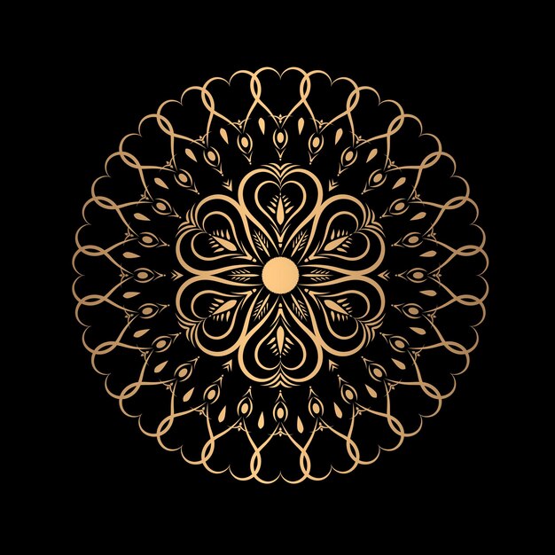 Vecteur vector unique circulaire vintage et rétro moderne mandala et design de t-shirt d'ornement aussi classique