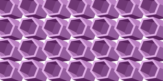 Vecteur vector violet à motif hexagonal géométrique pour la conception de l'arrière-plan.