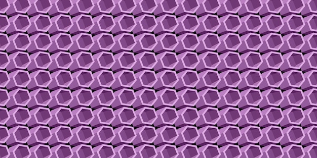 Vecteur vector violet à motif hexagonal géométrique pour la conception de l'arrière-plan.