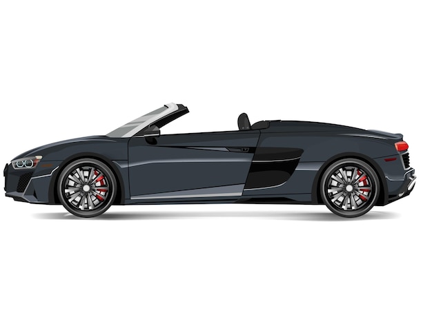 Vector de voiture réaliste Set d'icônes de vecteur de voiture convertible