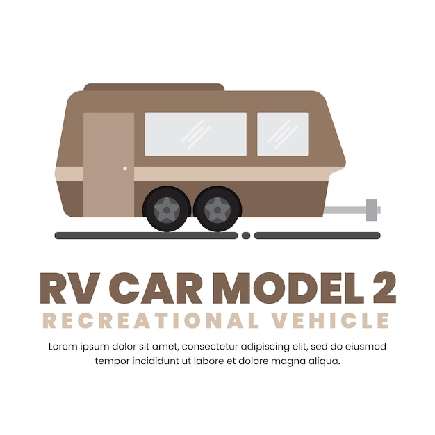 Véhicule Récréatif Rv Vecteur Eps