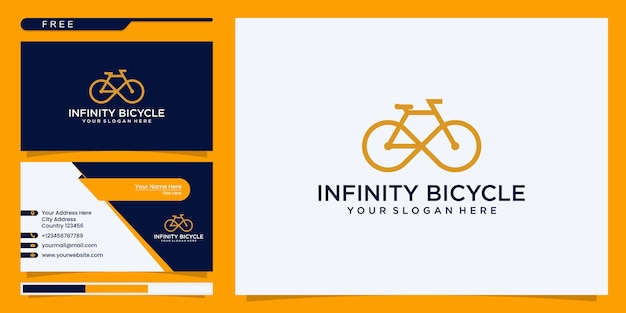 Vélo Infini. Référence Logo Et Carte De Visite