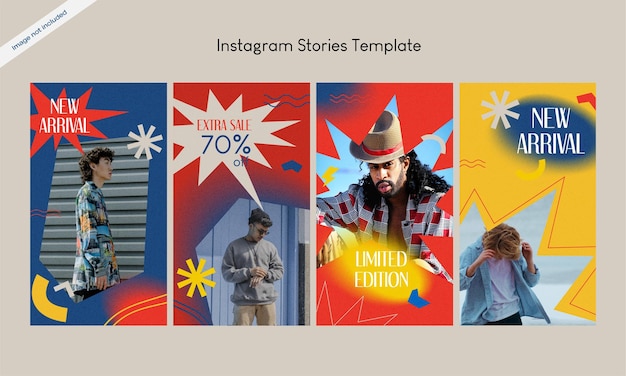 Vente De Mode Histoires Instagram Style Rétro