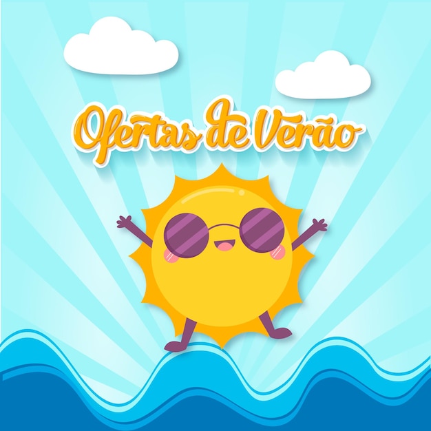 Verao Au Brésil Offre De Vente D'été Vecteur Gratuit