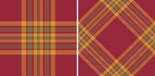 Vérifier le motif vectoriel Texture fond tartan Textile tissu à carreaux sans soudure