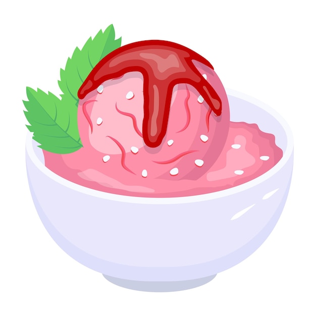 Vecteur vérifiez cette icône plate colorée de crème glacée