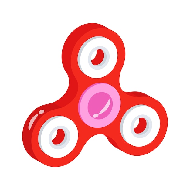 Vérifiez l'icône de style 3D de fidget spinner prête pour le téléchargement premium