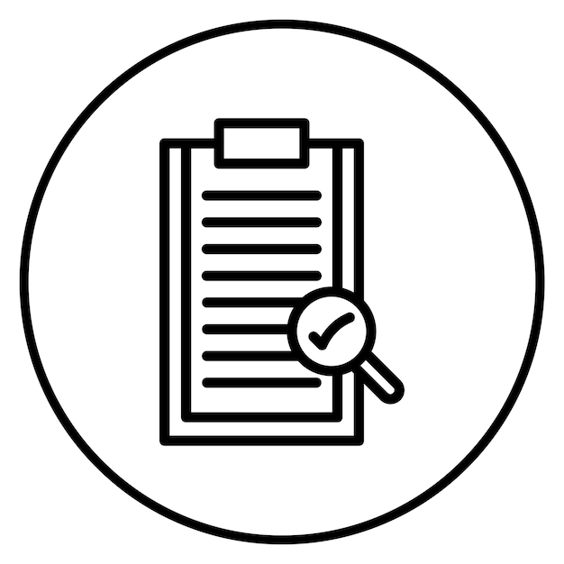 Vérifiez la qualité de l'image vectorielle de l'icône Peut être utilisée pour l'exécution des commandes