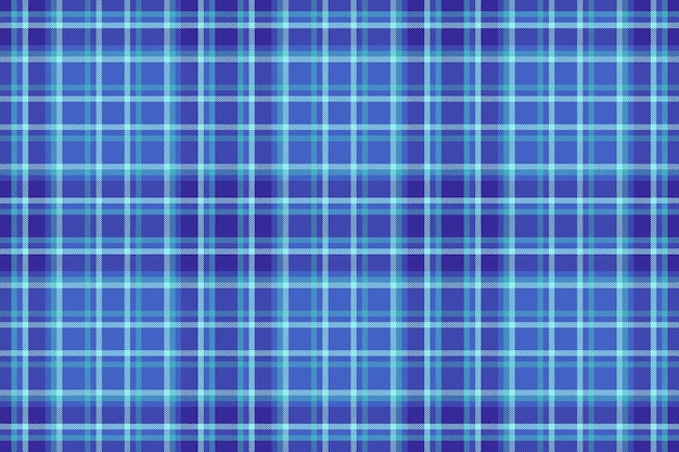 Vérifiez la texture du textile du vecteur à carreaux tartan avec un motif de tissu sur fond transparent dans les couleurs bleu et indigo