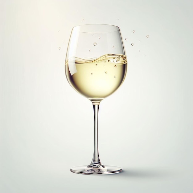 Un Verre Du Plus Délicieux Vin Blanc Traditionnel, Des Raisins, Des Illustrations D'art Vectoriel, Des Icônes D'avatar, Des Papiers Peints.