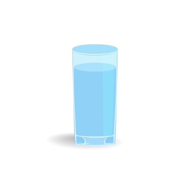 Verre d'eau avec ombre