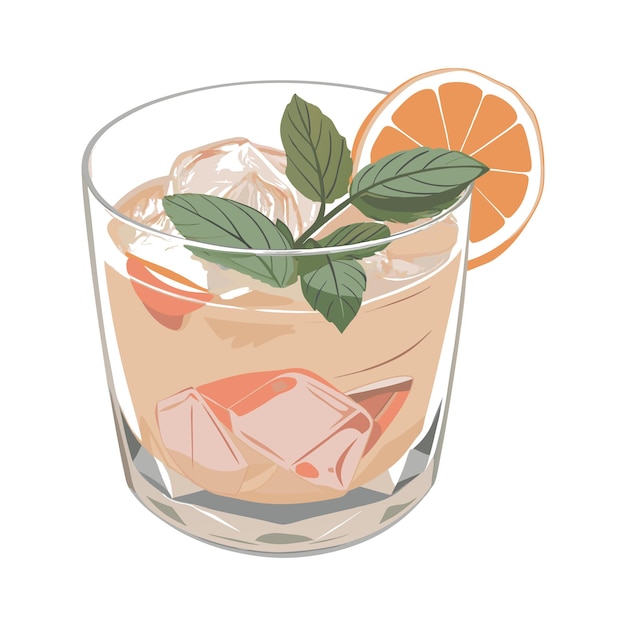 verre de jus d'orange vecteur