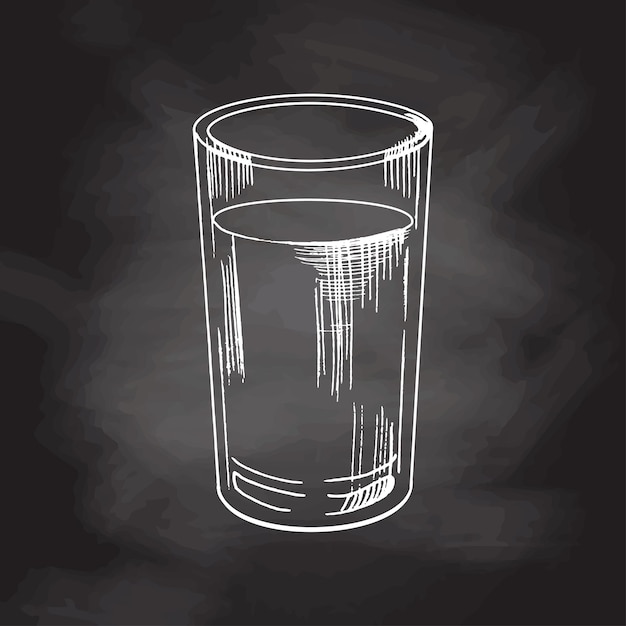 Un Verre De Lait Une Boisson, Croquis De Tableau D'encre