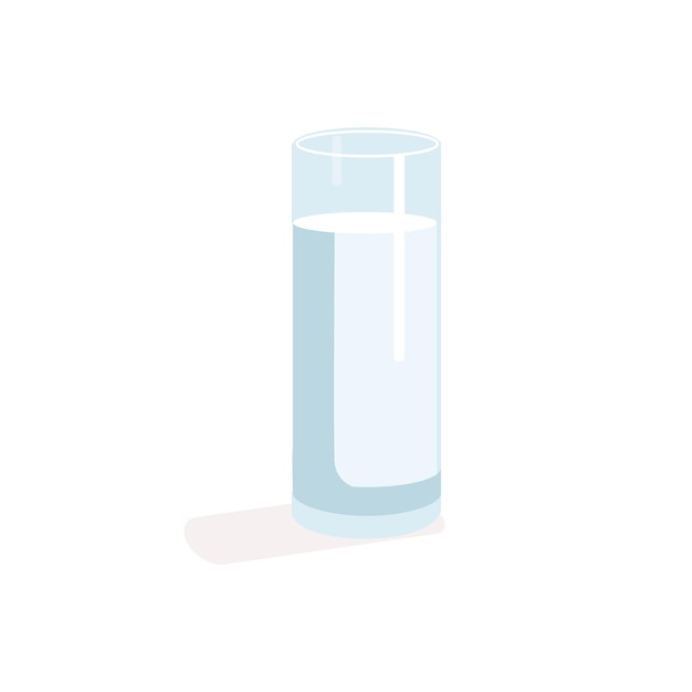 Verre de lait transparent