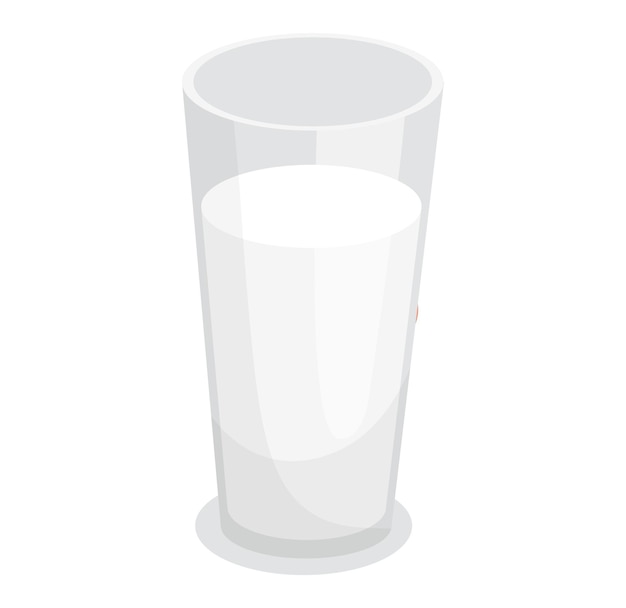 Vecteur verre vide transparent boisson d'eau de verre réaliste vecteur de conception de tasse transparente simple