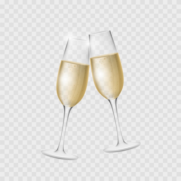 Des verres de champagne Icon de félicitations Icon de vecteur