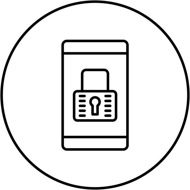 Verrouillage d'écran Image vectorielle d'icône de portrait Peut être utilisée pour l'UX de l'interface utilisateur mobile