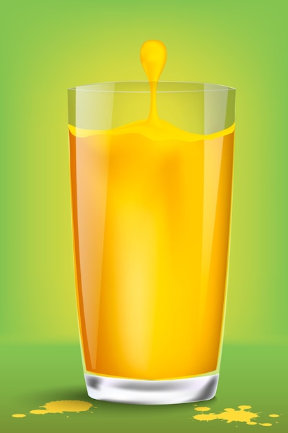 Verser le jus dans un verre.