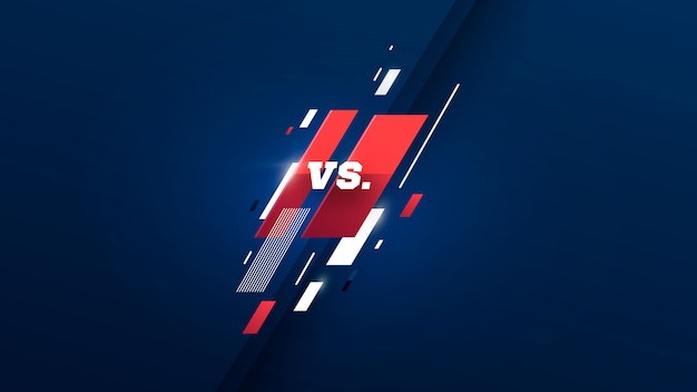 Versus Logo Vs Lettres Pour Le Sport Et La Compétition De Combat. Illustration Vectorielle