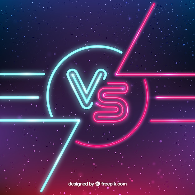 Versus Avec Des Lumières à Néon Et Un Style D'espace