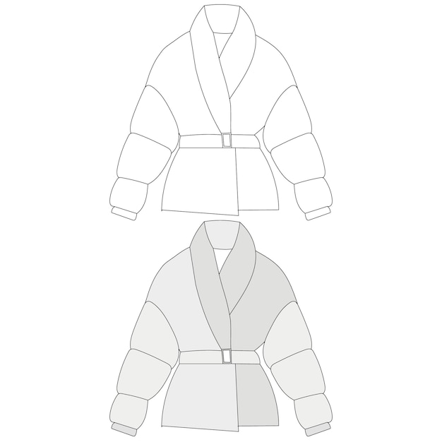 Veste isolée sur fond blanc