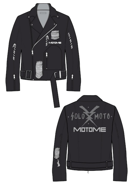 Une veste de motards sans vecteur