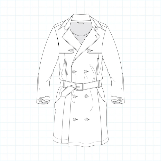 Veste De Trench-coat