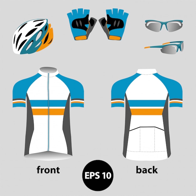 Vecteur vêtement de vélo ou de vélo