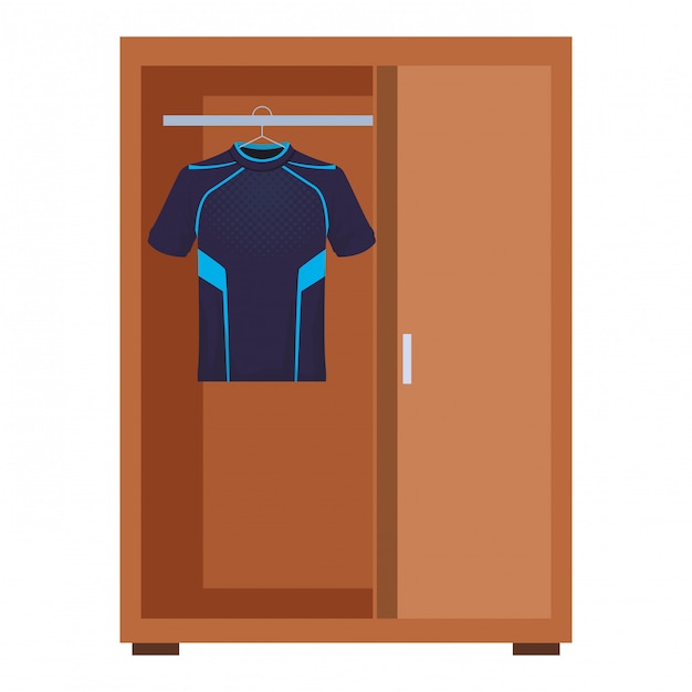 Vecteur vêtements de sport à l'intérieur