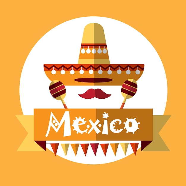 Vêtements Traditionnels Mexicains Sombrero Maraca