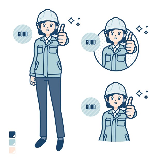 Vêtements de travail simples femmeThumbsup