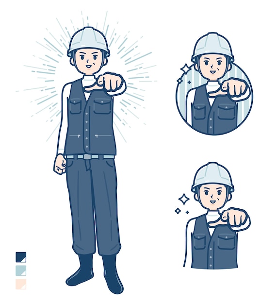 Vêtements de travail simples middle manwantyou