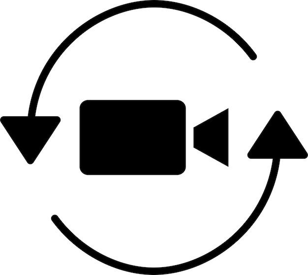 Vidéo Solide Et Illustration Vectorielle Glyphique