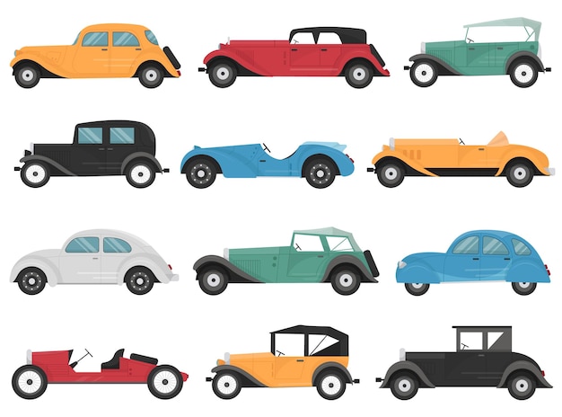 Vieilles voitures rétro vintage