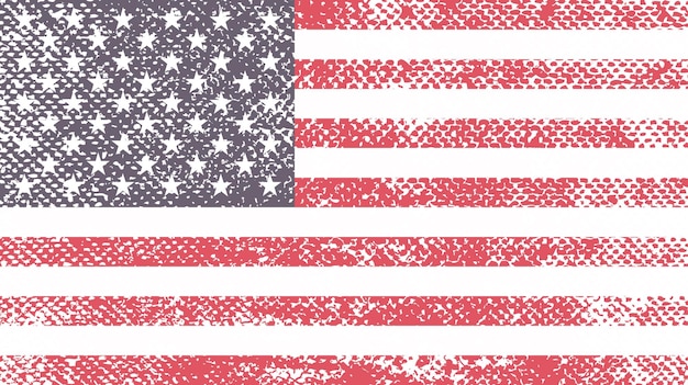 Vieux Drapeau Grunge Des états-unis