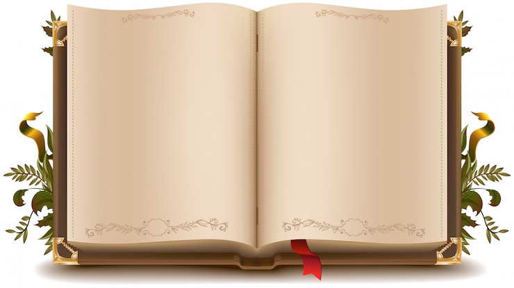 Vecteur vieux livre ouvert