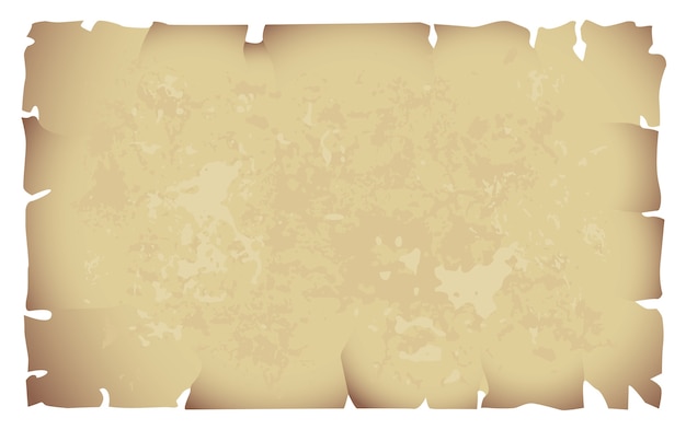 Vieux papier isolé sur blanc