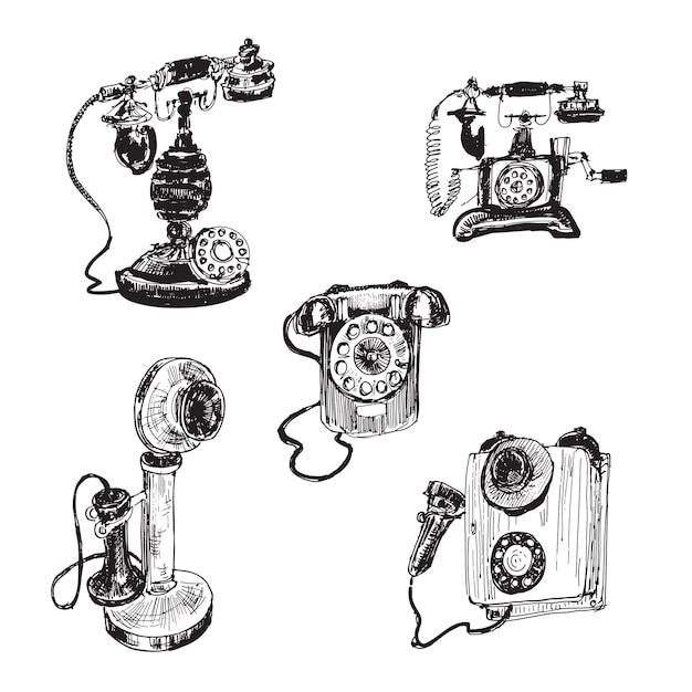 Vieux téléphone vintage