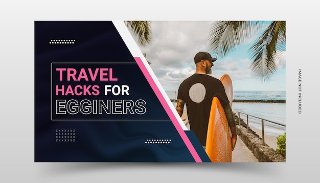 Vignette YouTube Du Tourisme Vecteur Premium