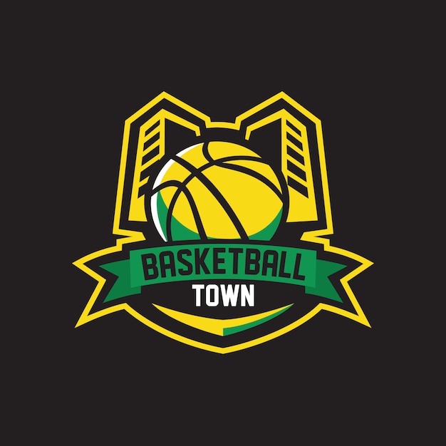 Ville De Basket-ball Logo Sports