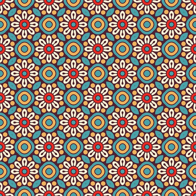 Vintage motif floral sans soudure