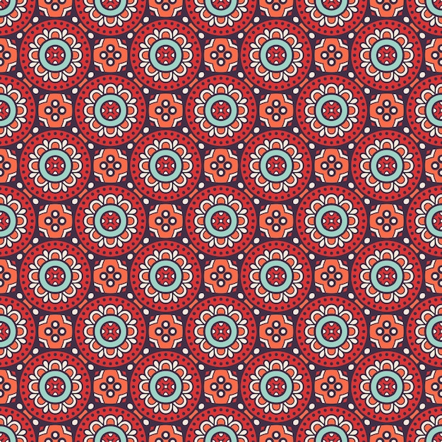 Vintage motif floral sans soudure